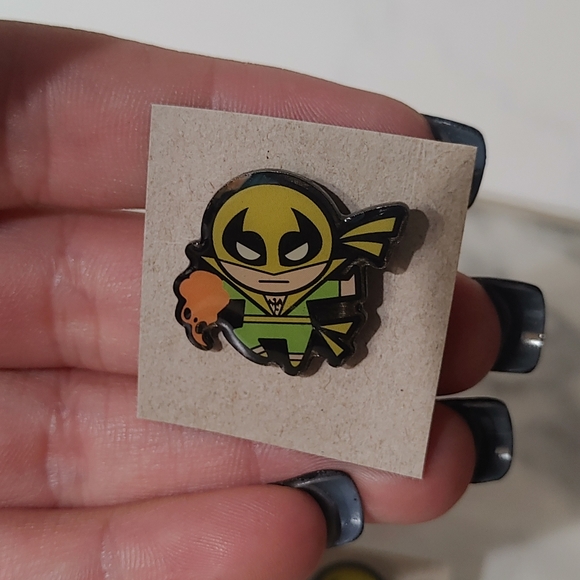 Iron Fist Lapel Pin Set - Picture 2 of 3